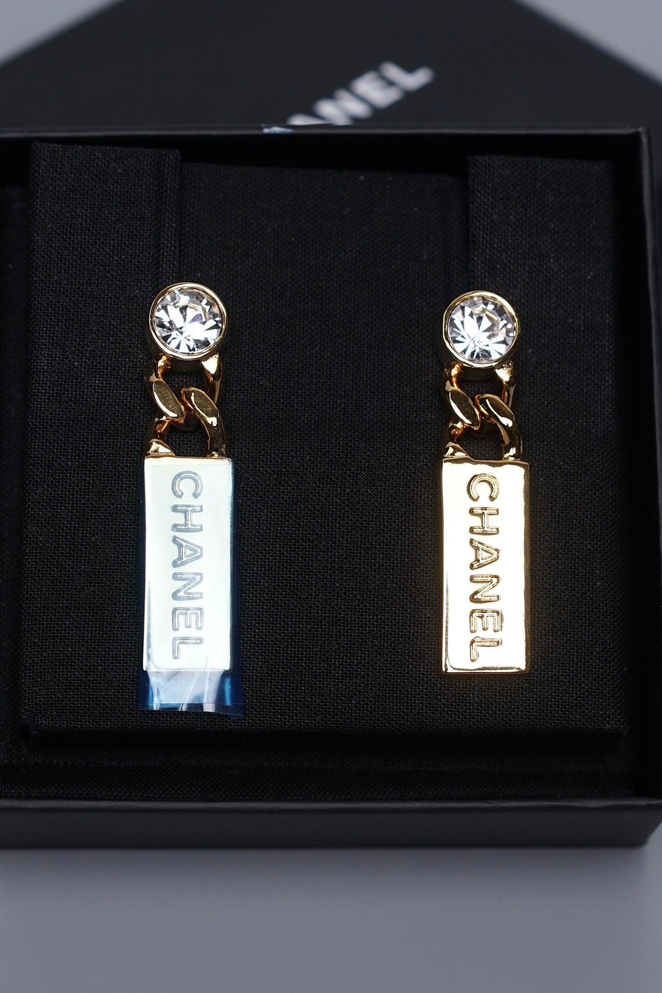 Chanel Chain Drop Earrings (Brand New)