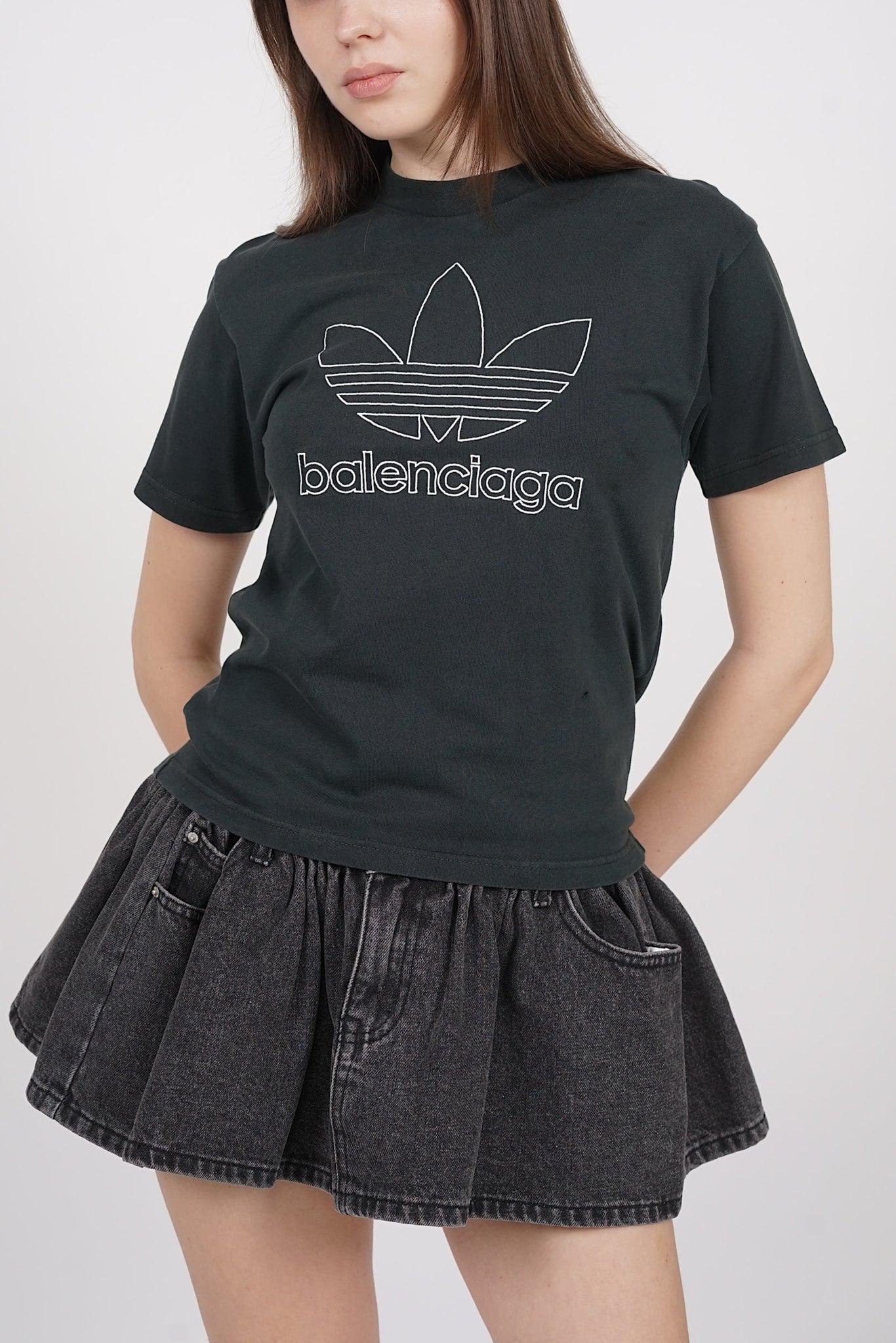 Balenciaga x Adidas T-Shirt in Black