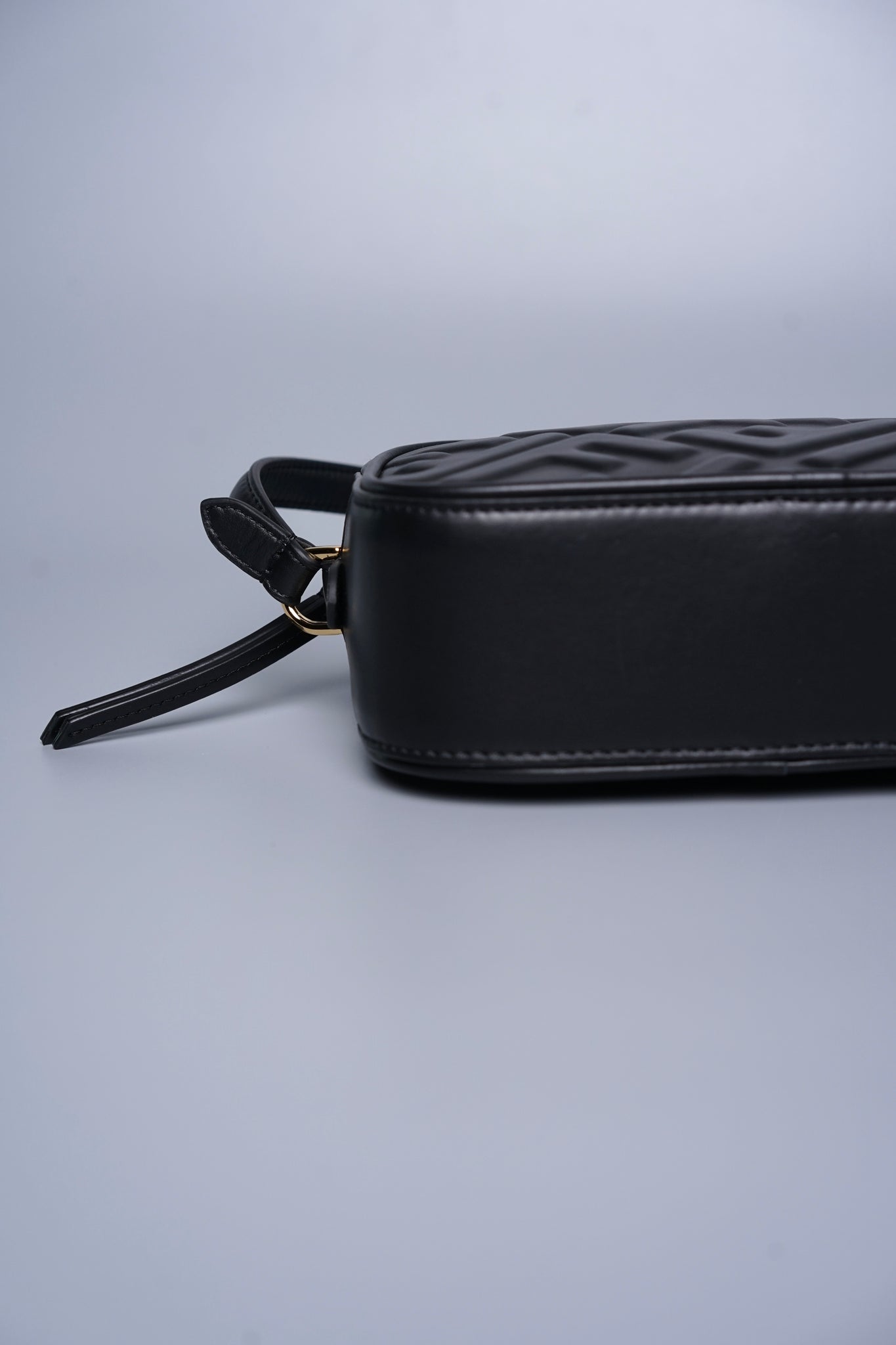 Fendi Zucca Pattern Camera Case Shoulder Bag in Black Ghw (Brand New)