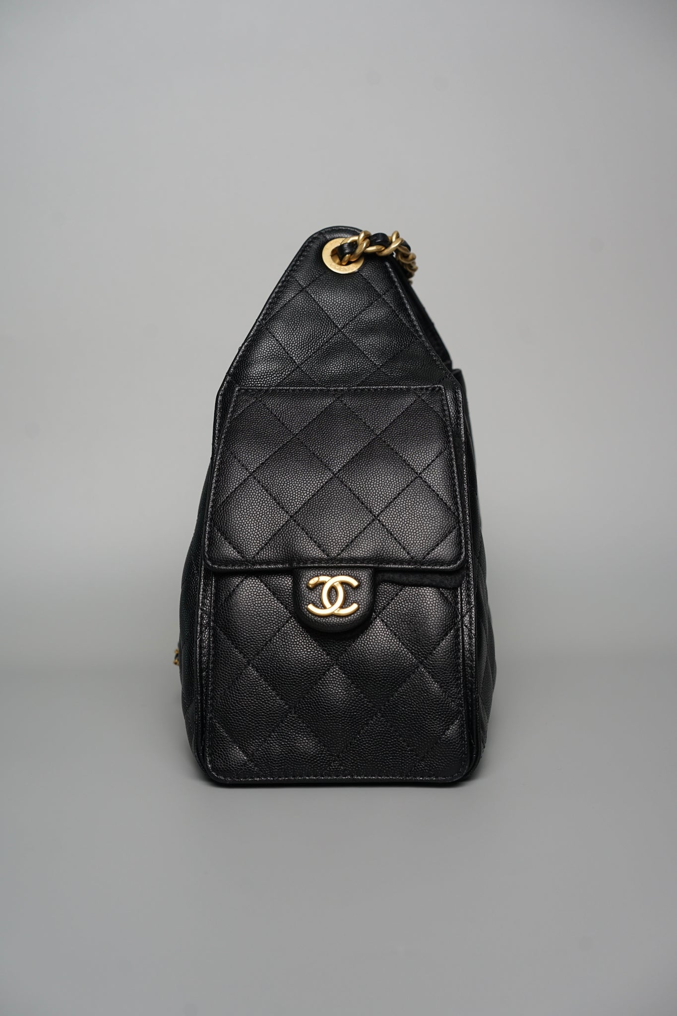 Chanel 25 Small Handbag in Black Bghw