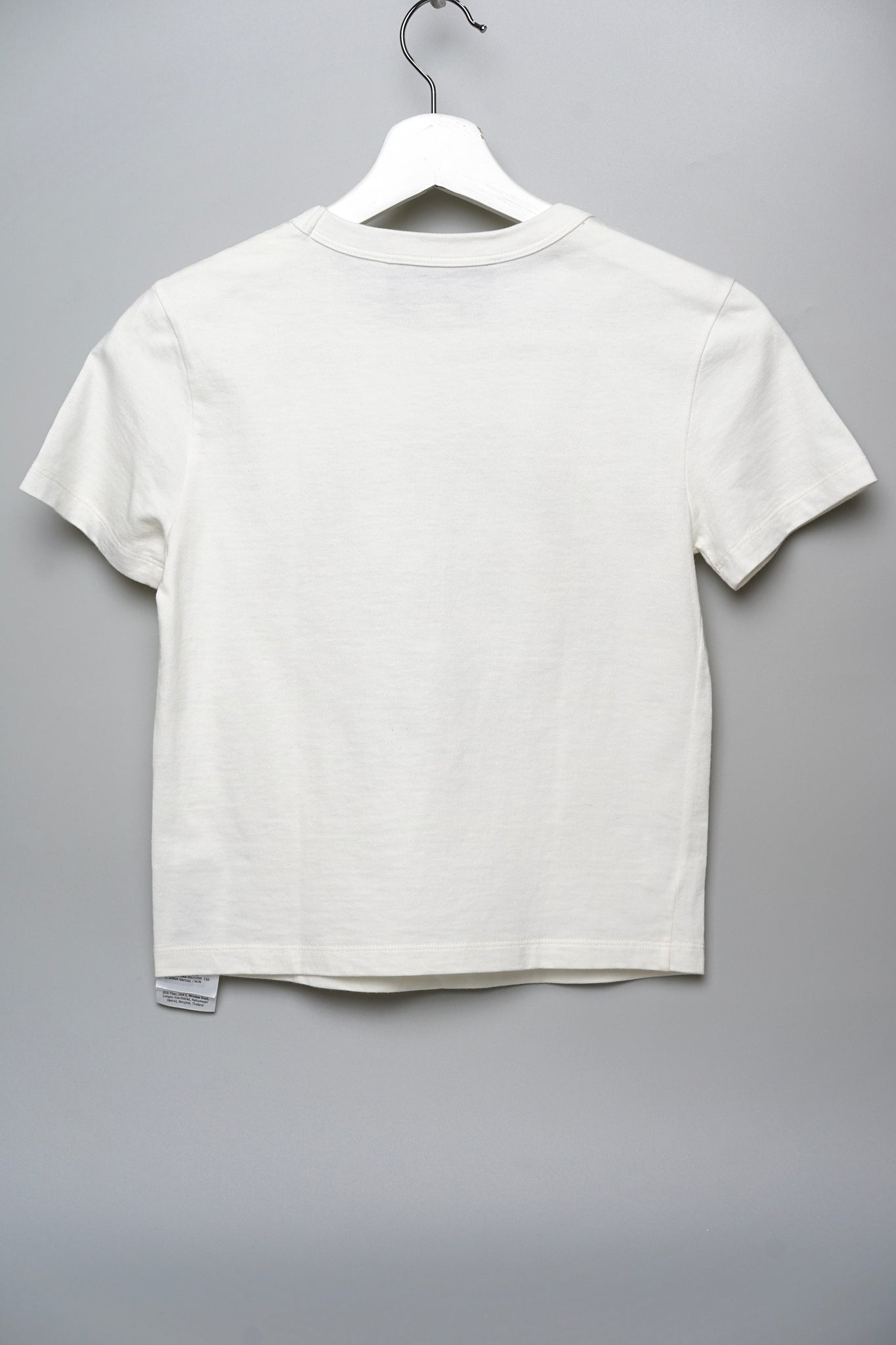 Gucci Jersey T-Shirt with Interlocking G Embroidery in Off White Size XXS