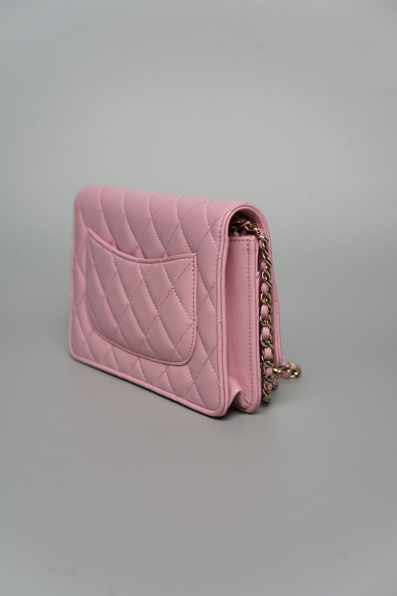 Chanel Wallet On Chain in Mauve Pink Lambskin Lghw