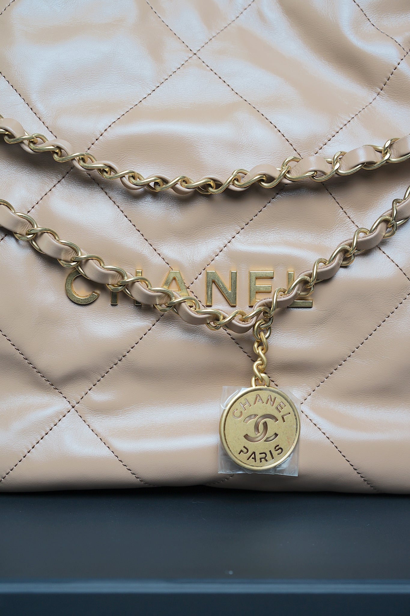 Chanel 22S in Dark Beige Ghw (Brand New)