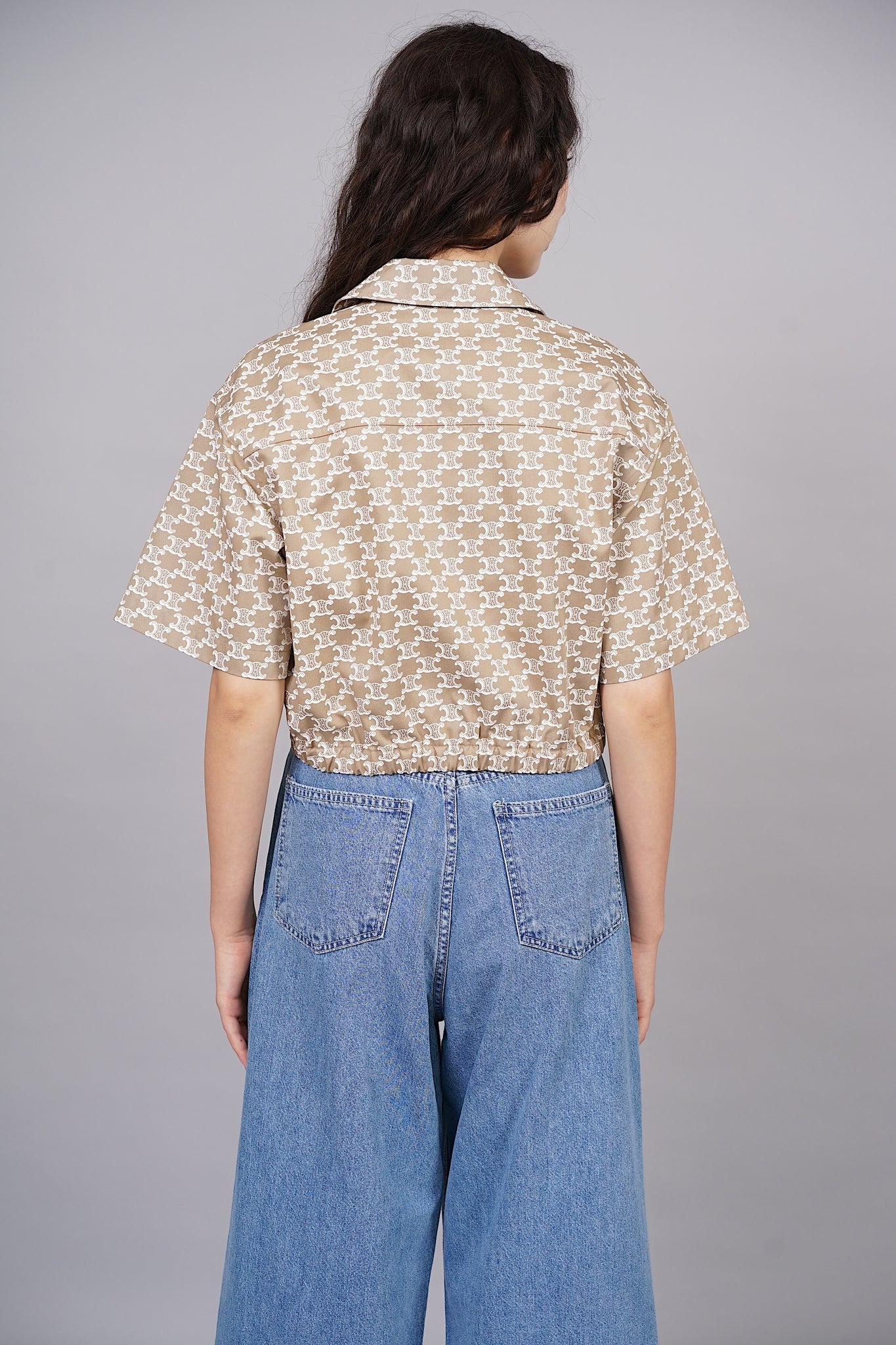 Celine Cropped Shirt in Technical Cotton