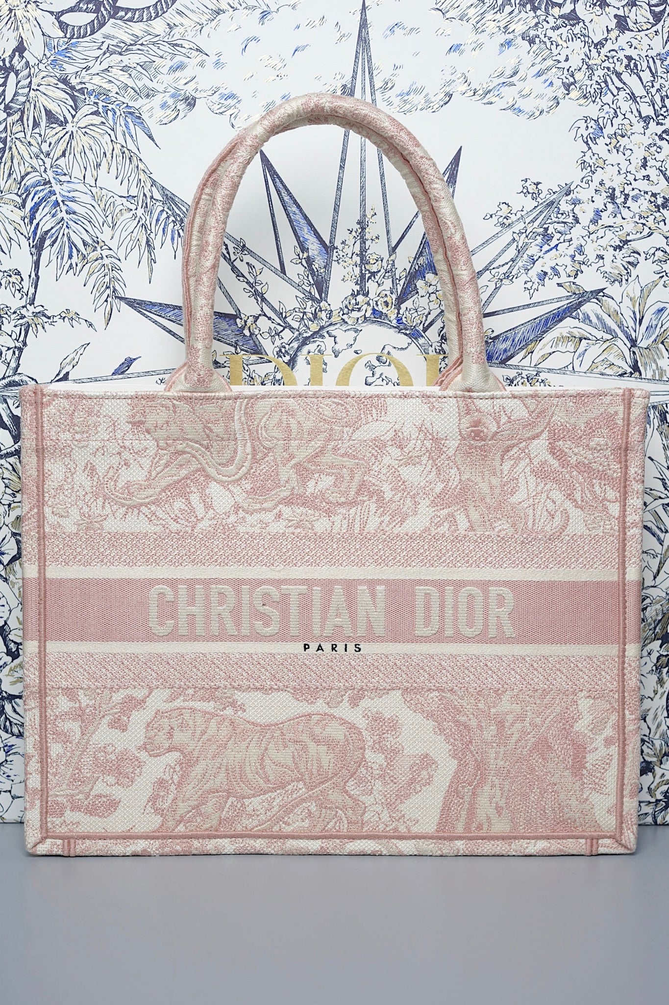 Dior Medium Book Tote in Pink (Brand New)