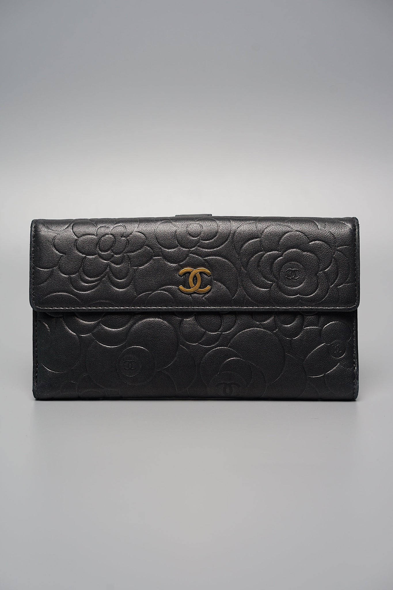 Chanel Camellia Long Flap Wallet