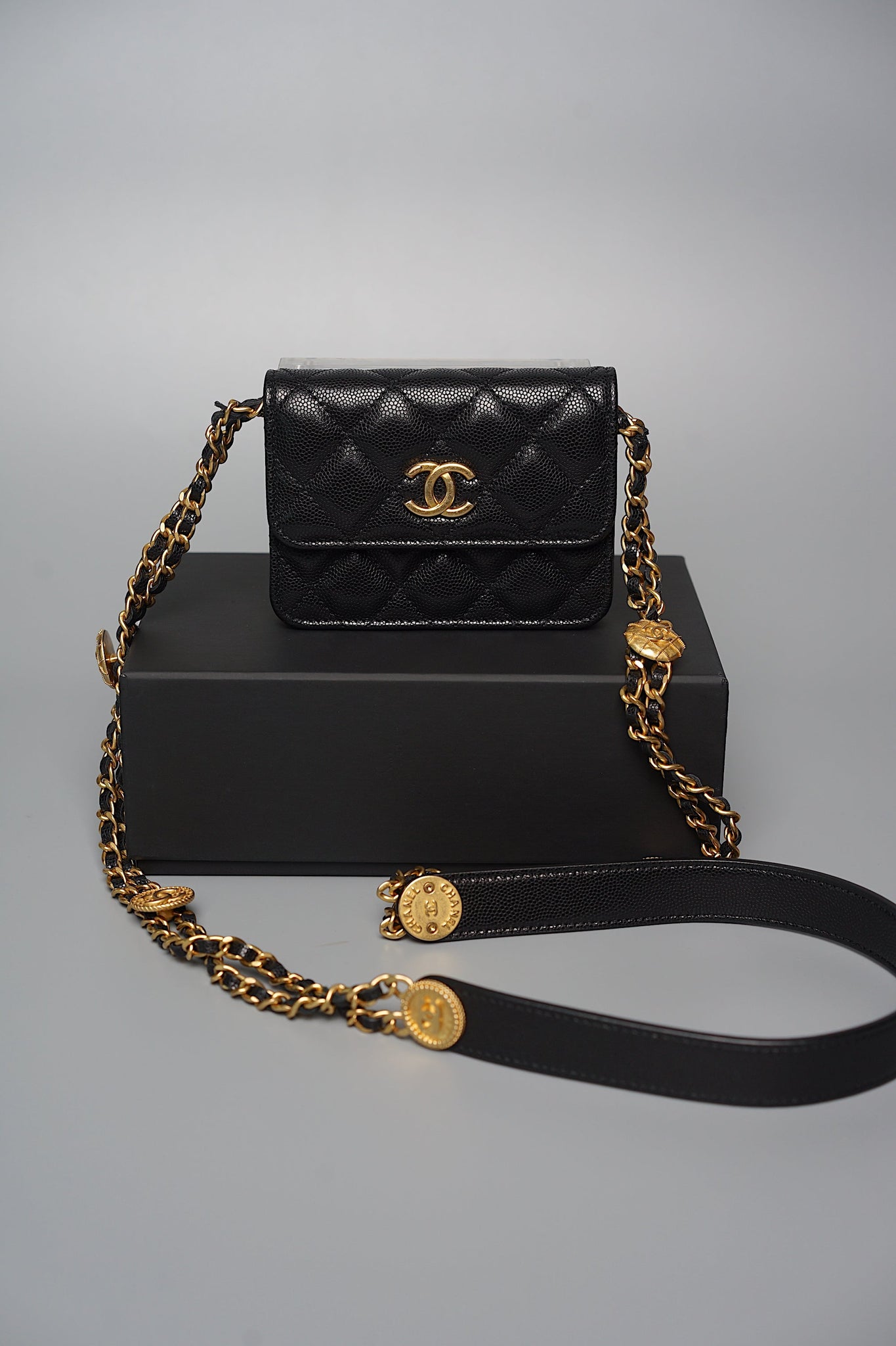 Chanel Twist Your Buttons Wallet with Chain (Brand New)