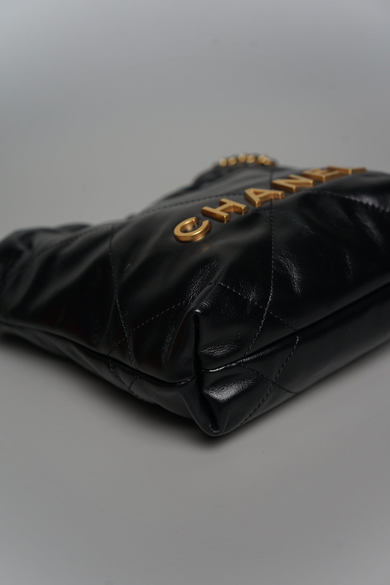 Chanel 22 Mini Hobo Bag in Black Bghw