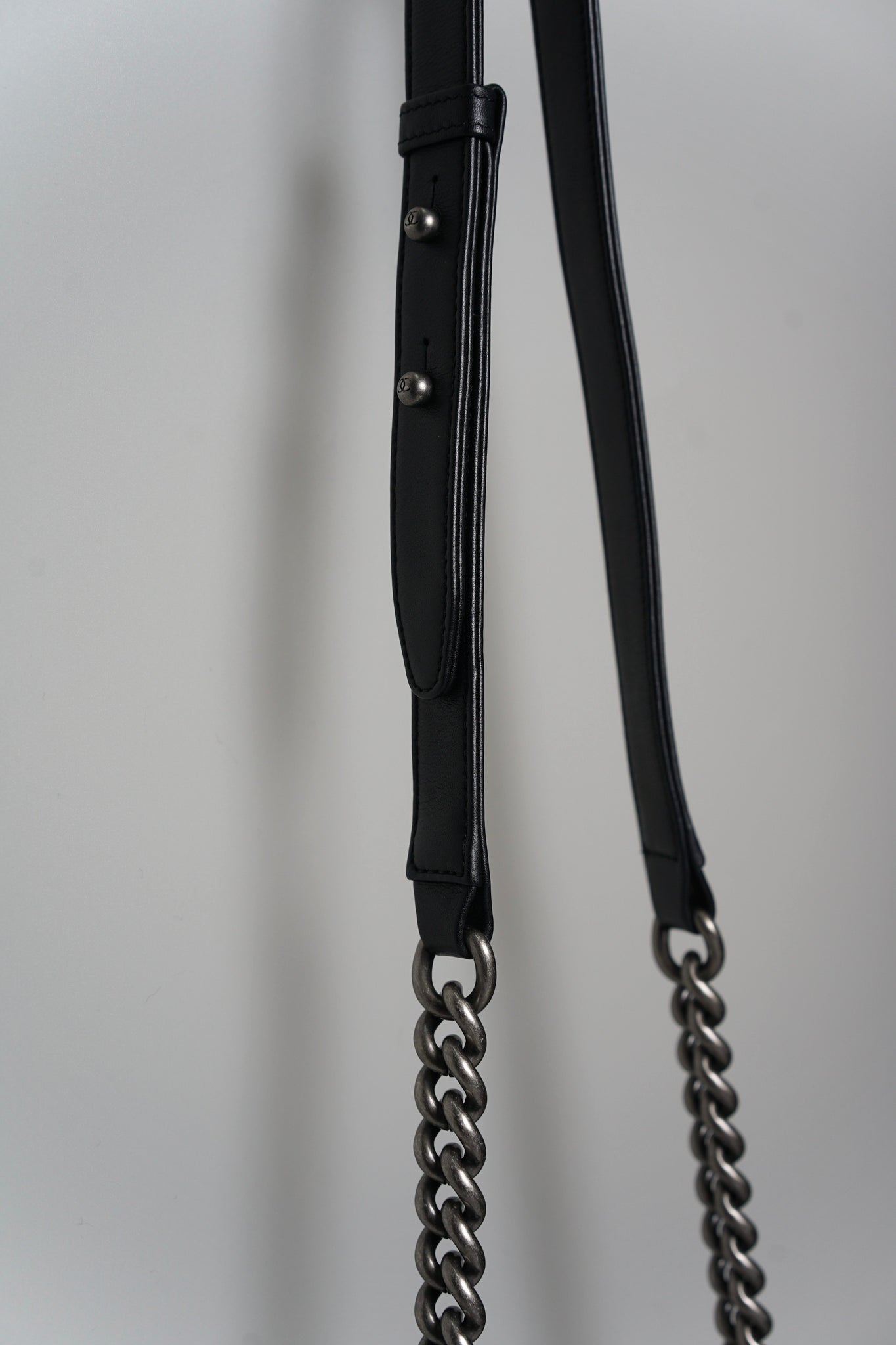 Boy Chanel Small in Black Lambskin Ruthenium