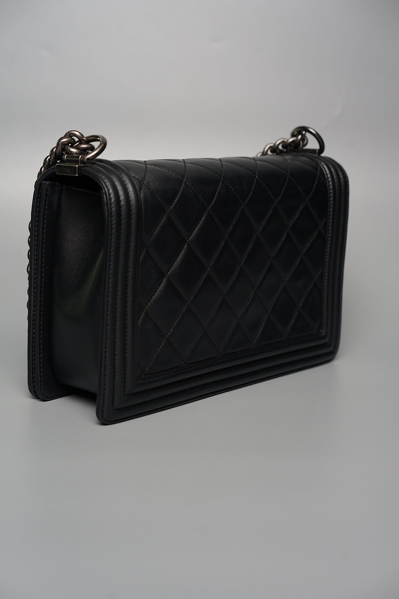 Boy Chanel New Medium in Black Lambskin