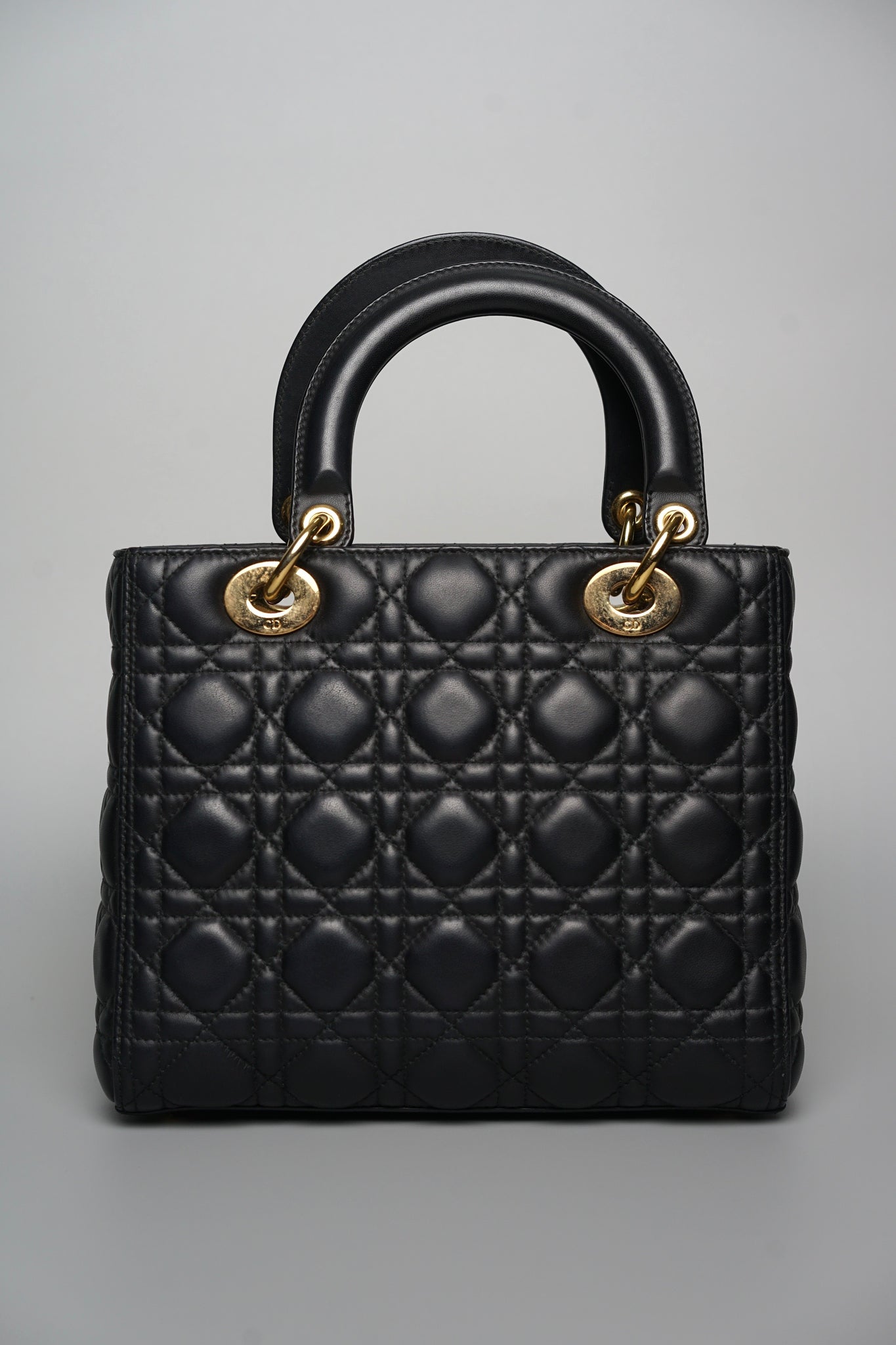 Lady Dior Medium in Black Ghw