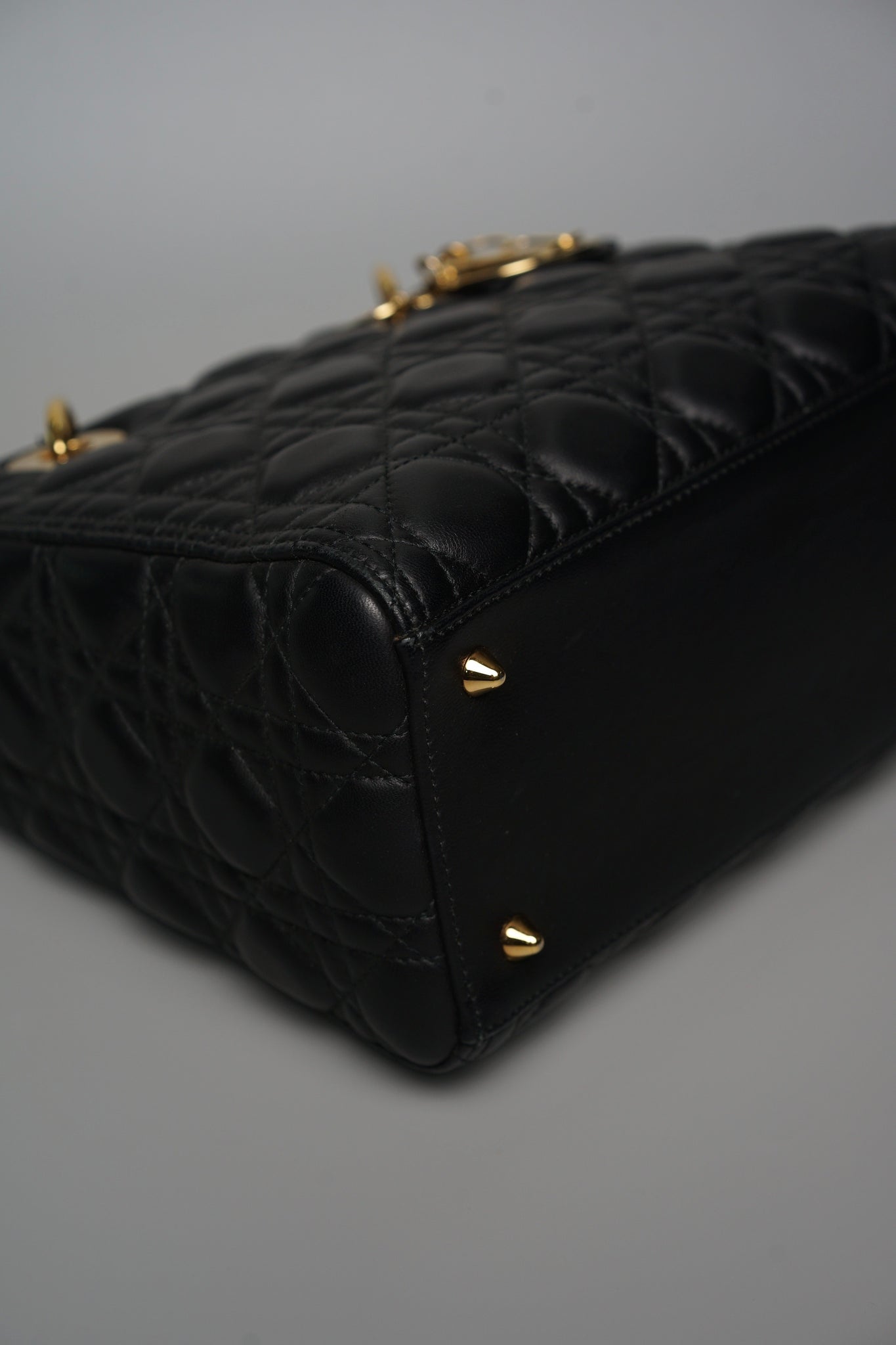 Lady Dior Medium in Black Ghw