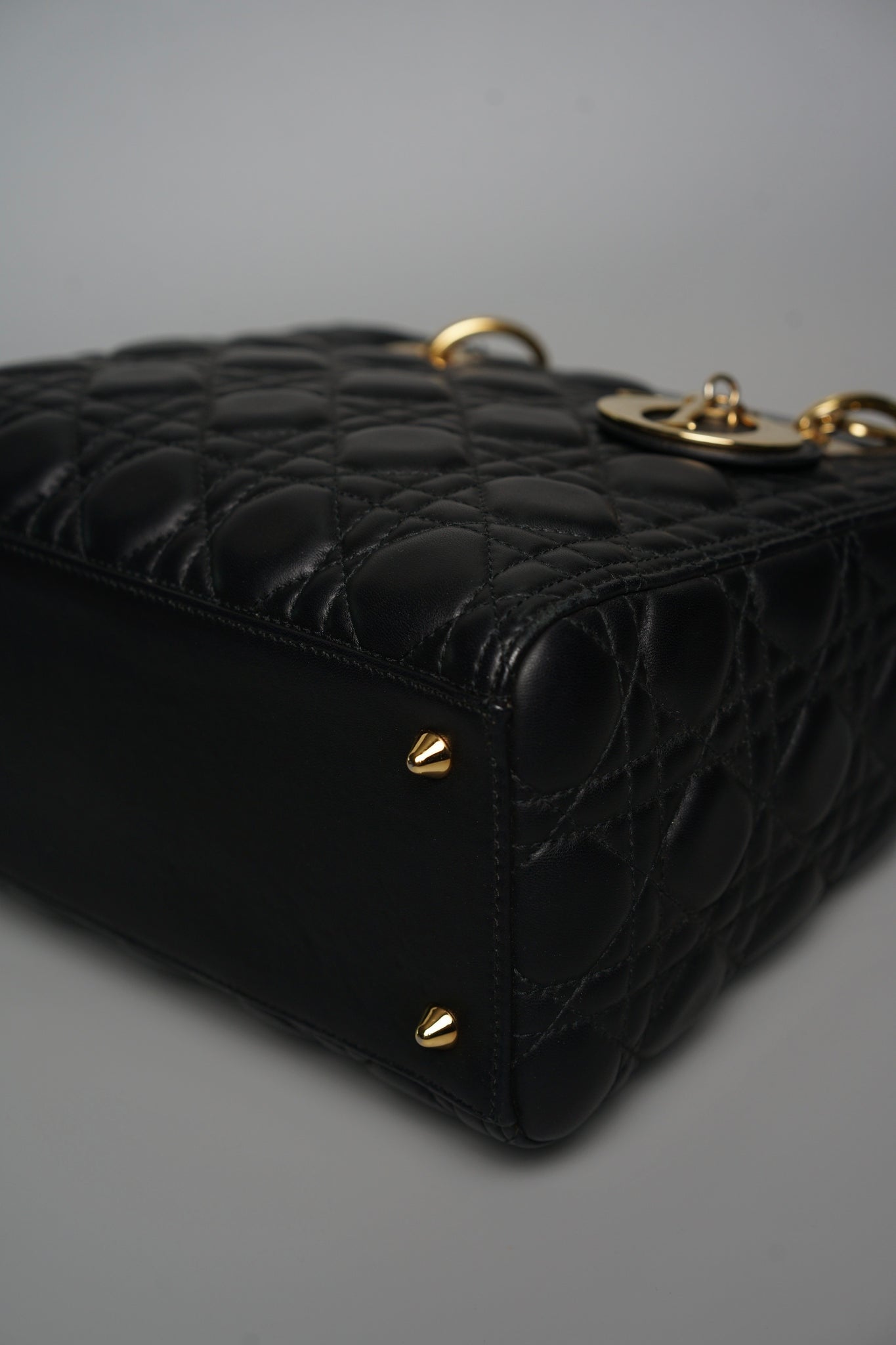 Lady Dior Medium in Black Ghw