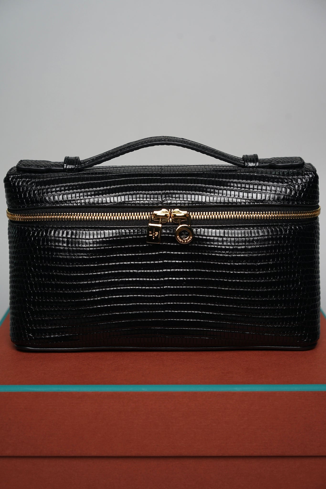Loro Piana Extra Pocket L19 Lizard Dual Straps in Black Ghw (Brand New)