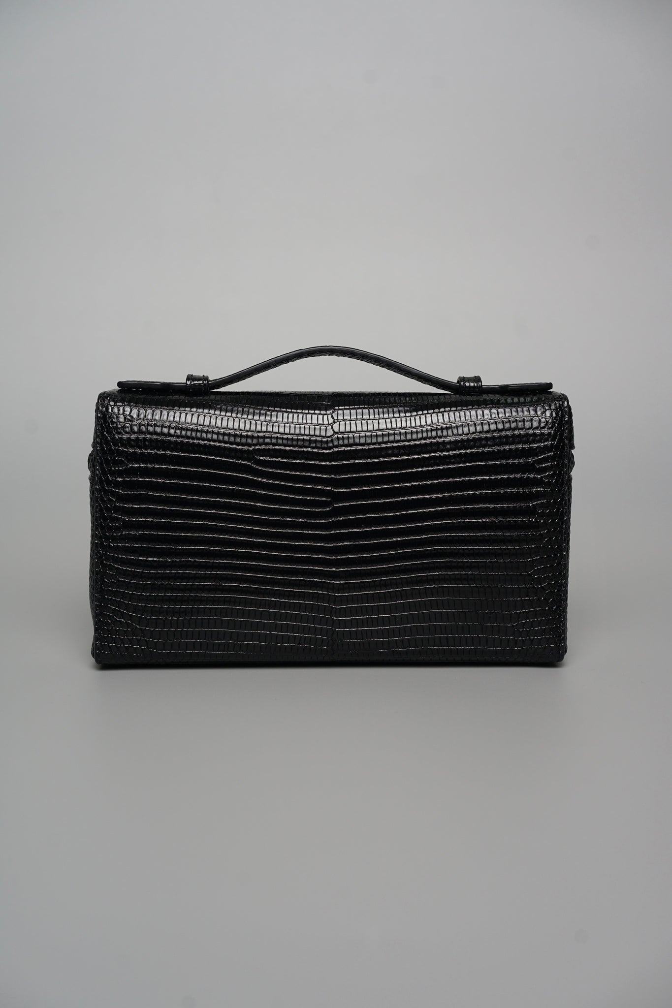 Loro Piana Extra Pocket L19 Lizard Dual Straps in Black Ghw (Brand New)
