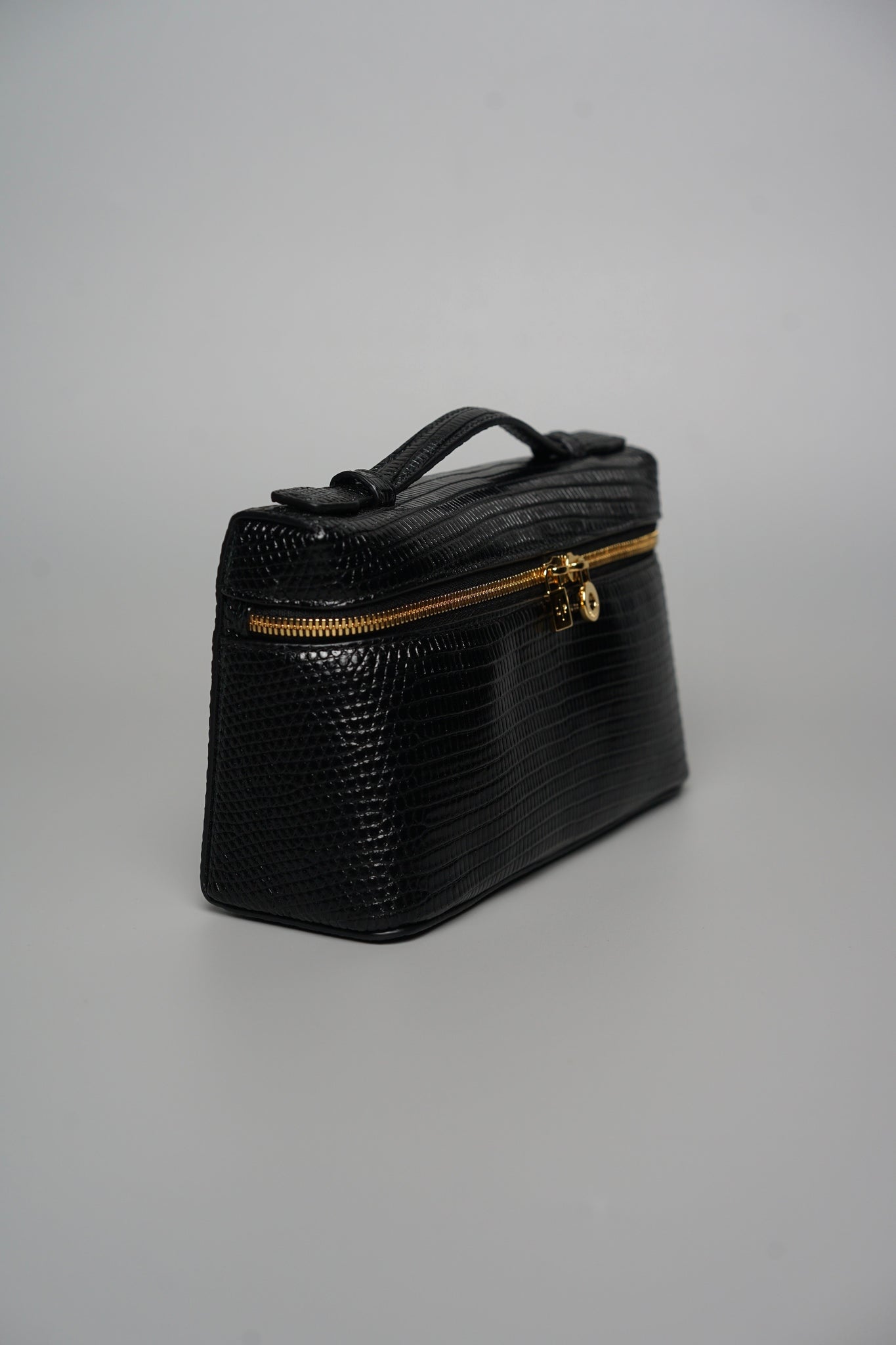 Loro Piana Extra Pocket L19 Lizard Dual Straps in Black Ghw (Brand New)