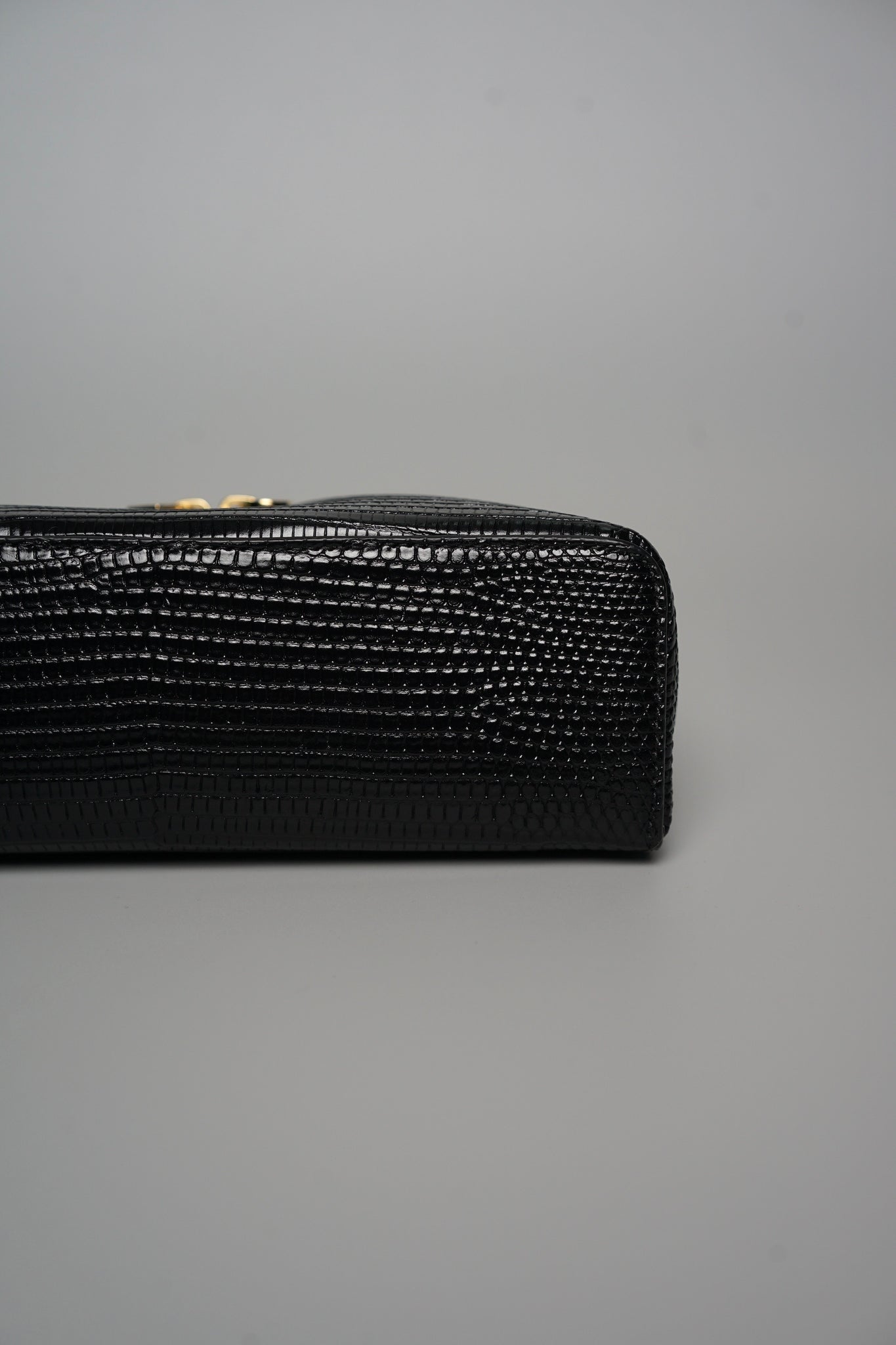 Loro Piana Extra Pocket L19 Lizard Dual Straps in Black Ghw (Brand New)
