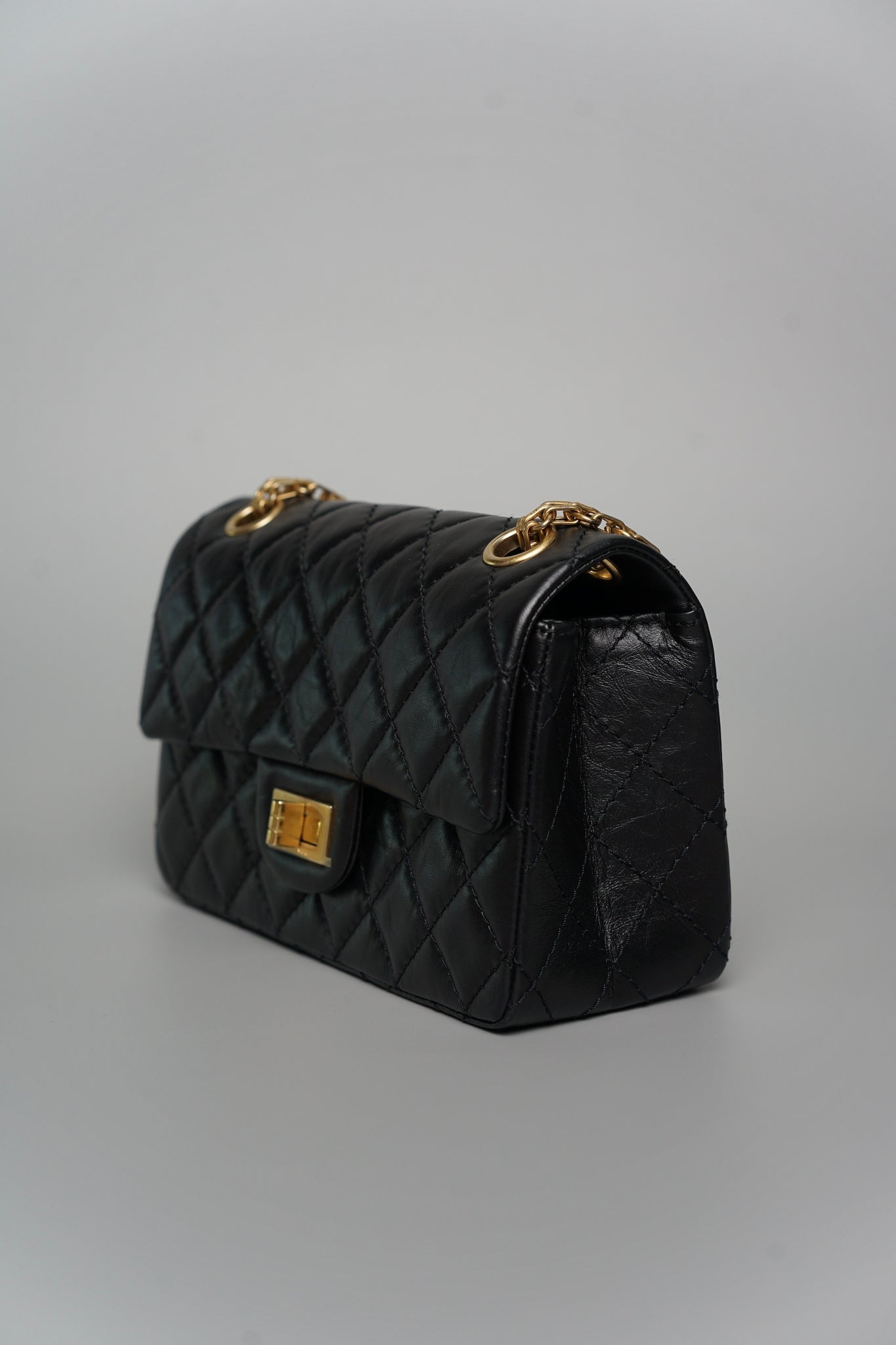 Chanel 2.55 Reissue Mini in Black Bghw
