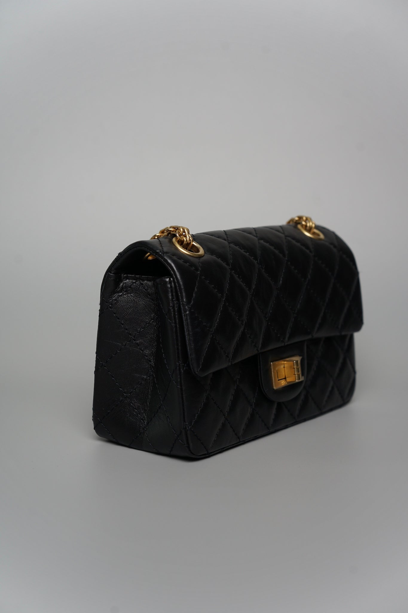 Chanel 2.55 Reissue Mini in Black Bghw