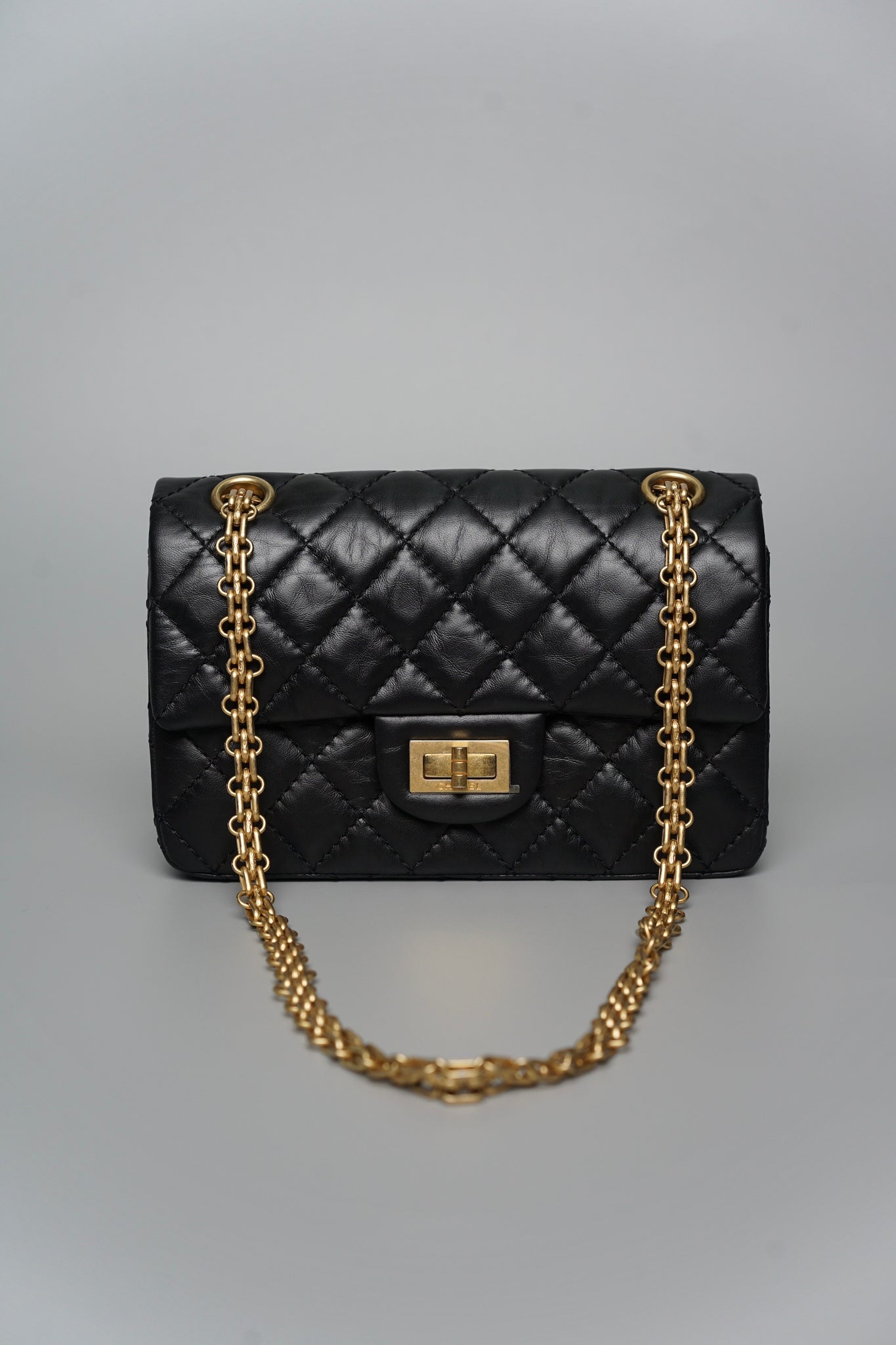 Chanel 2.55 Reissue Mini in Black Bghw