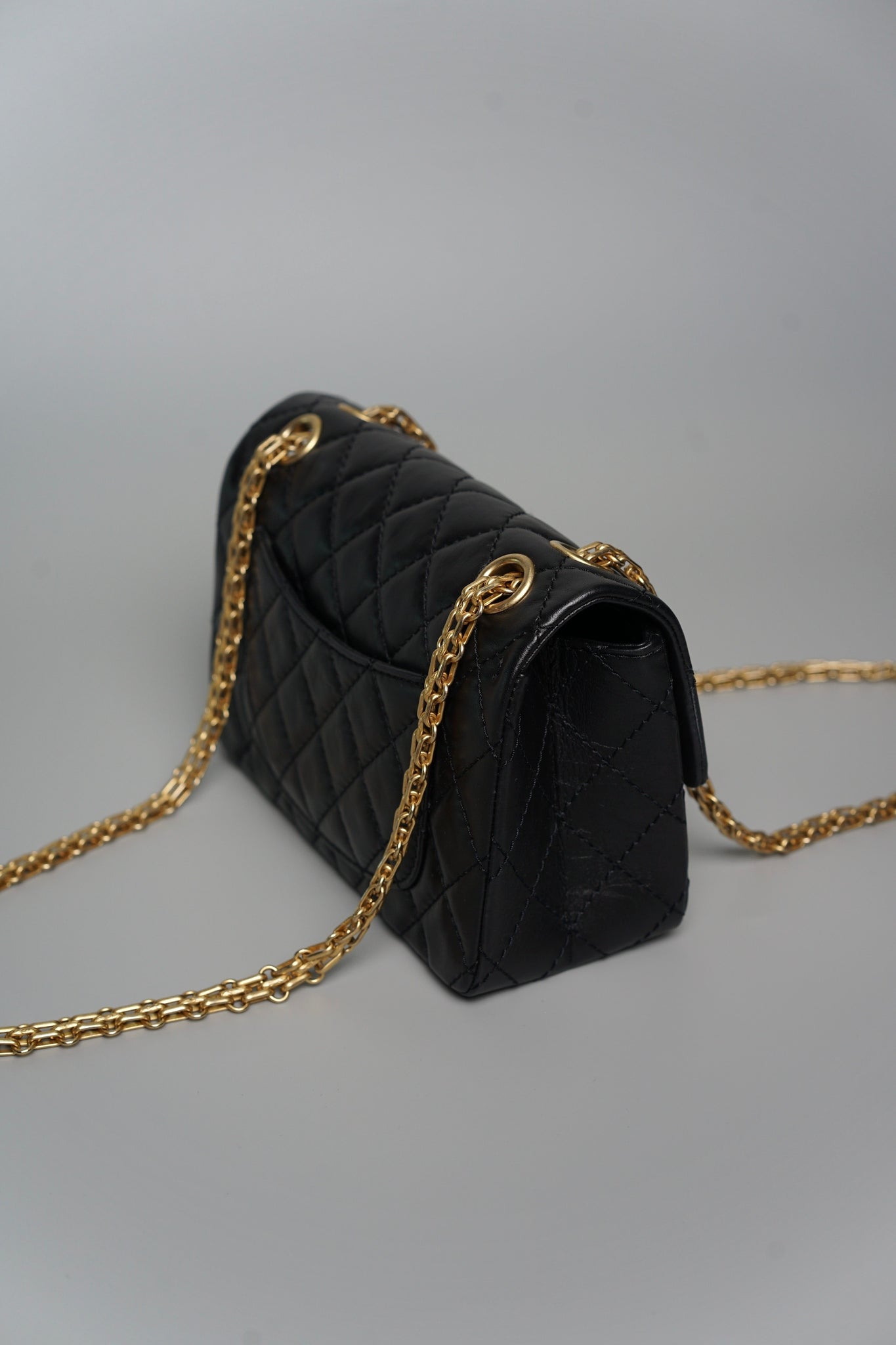 Chanel 2.55 Reissue Mini in Black Bghw