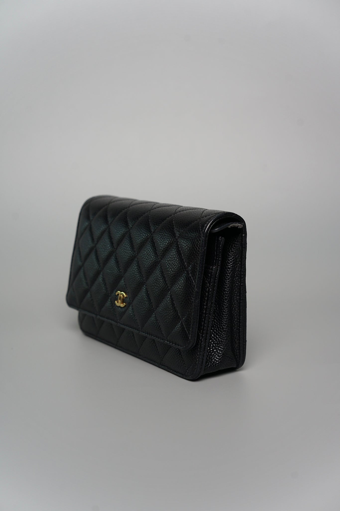 Chanel Wallet on Chain in Black Caviar Ghw