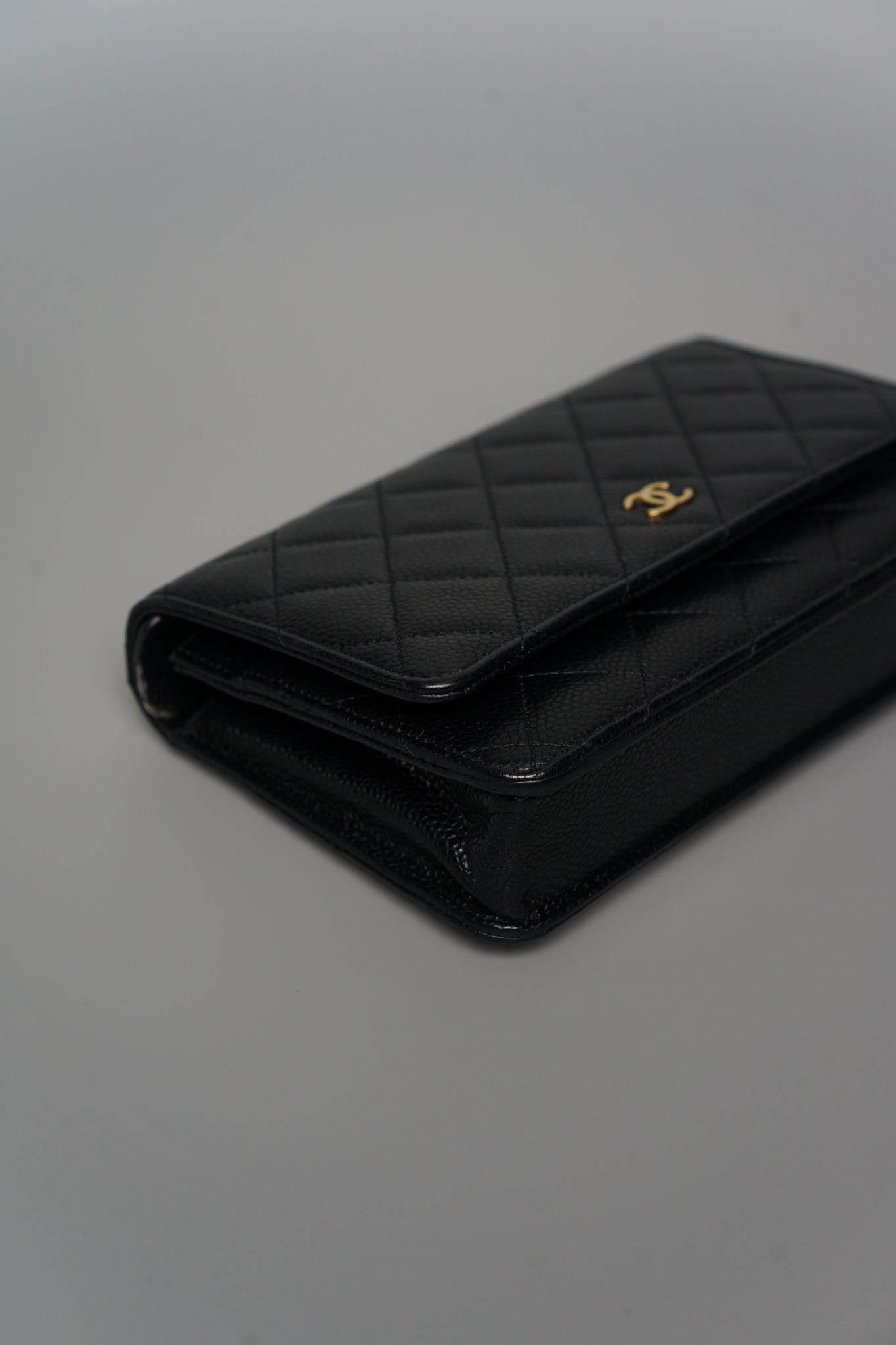 Chanel Wallet on Chain in Black Caviar Ghw