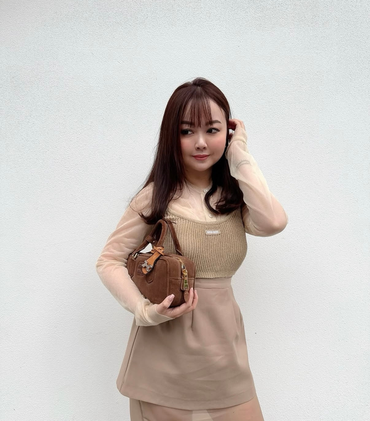 Miumiu Lame Top in Gold Size 36