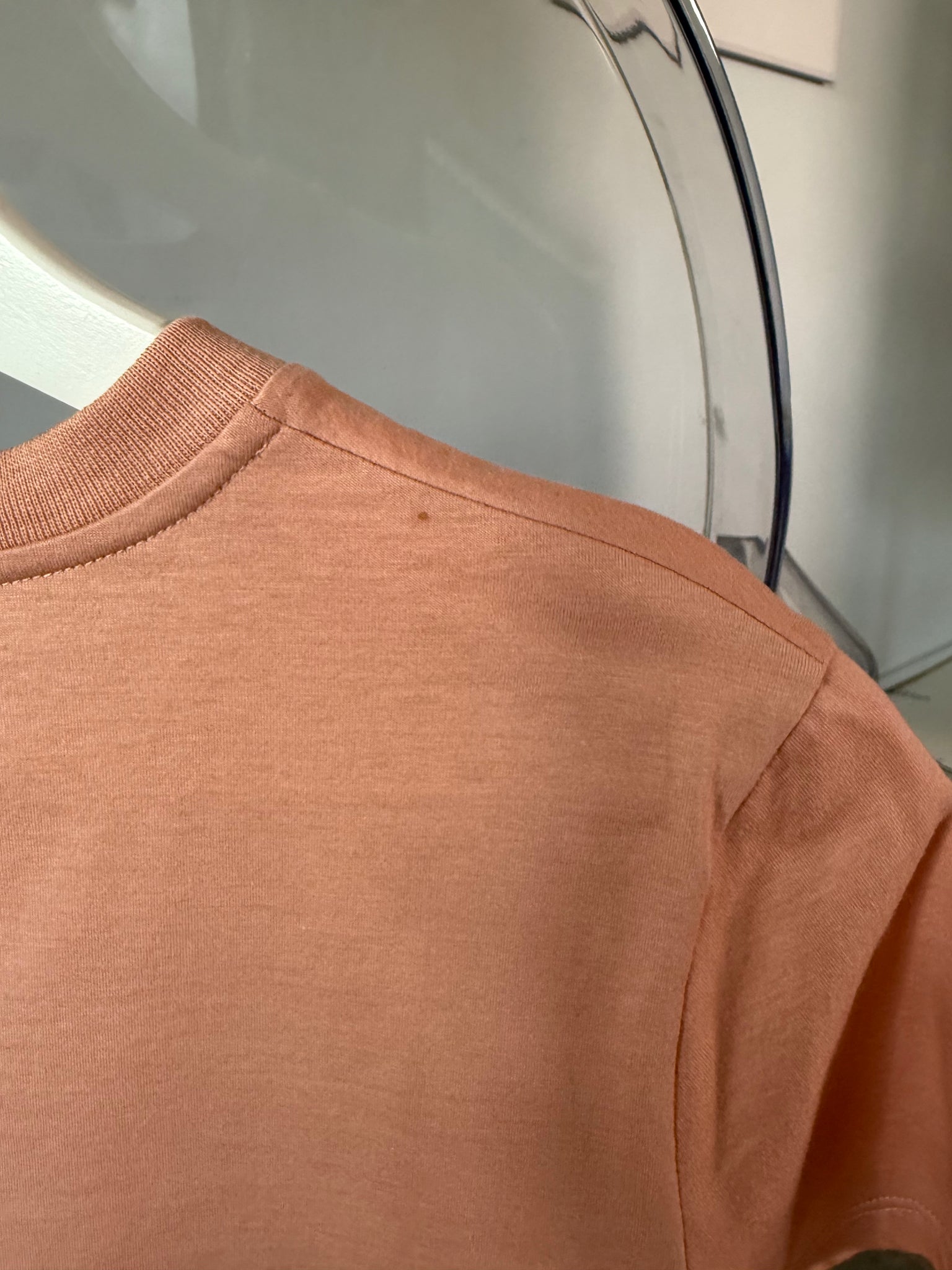 Miumiu Patch-Logo T-Shirt in Powder Pink Size S