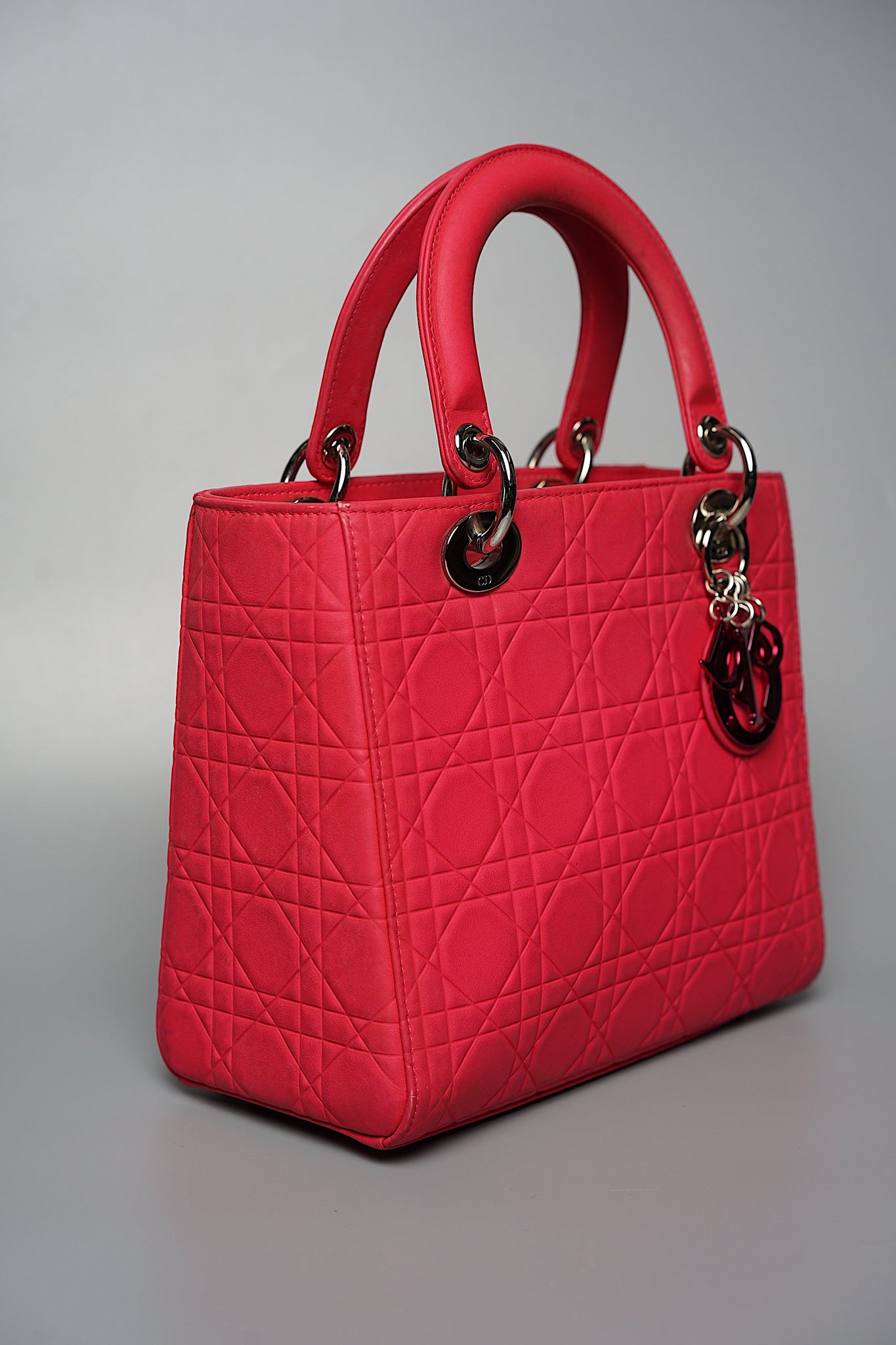 Medium Lady Dior in Matte Calfskin