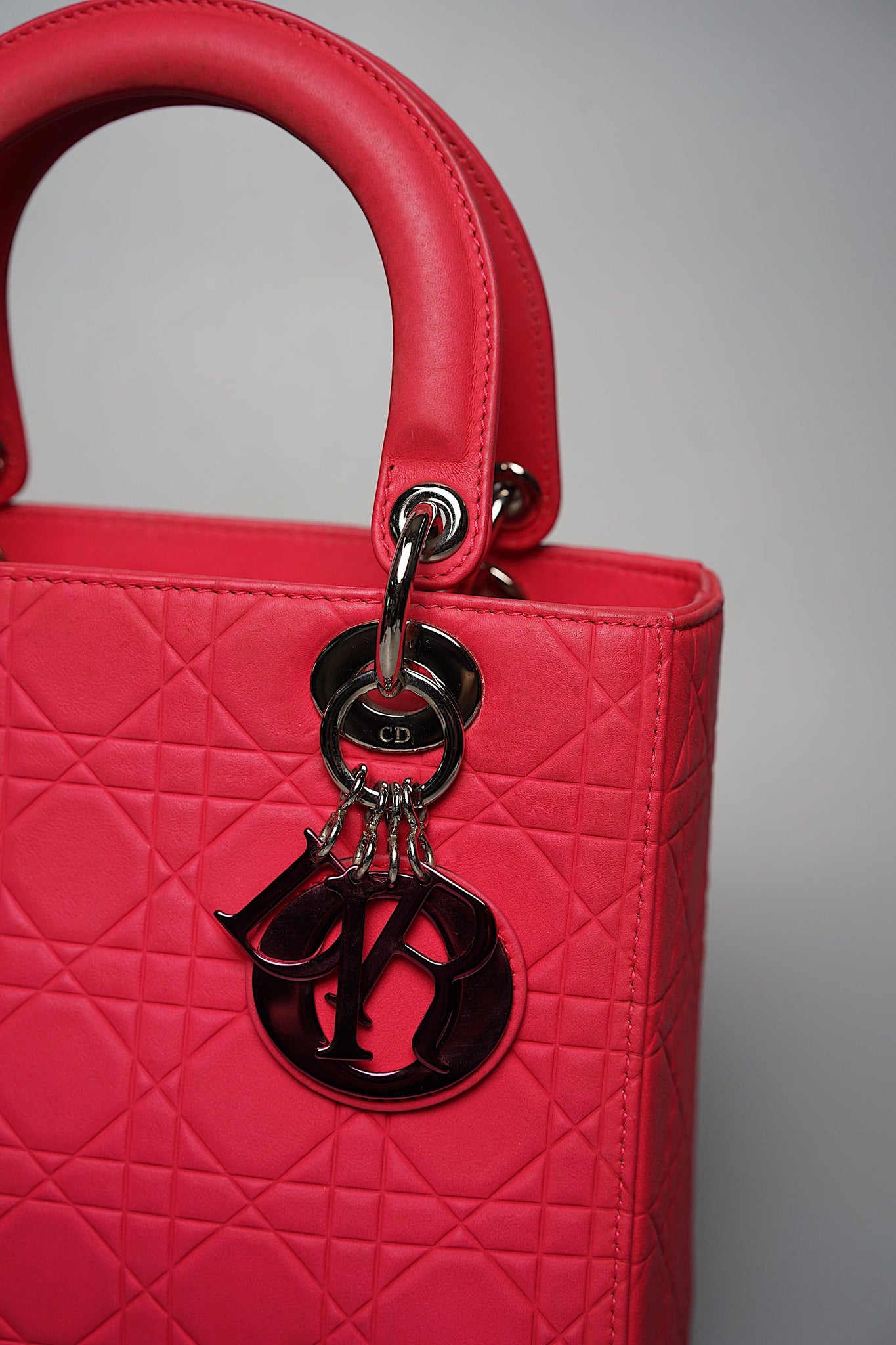 Medium Lady Dior in Matte Calfskin