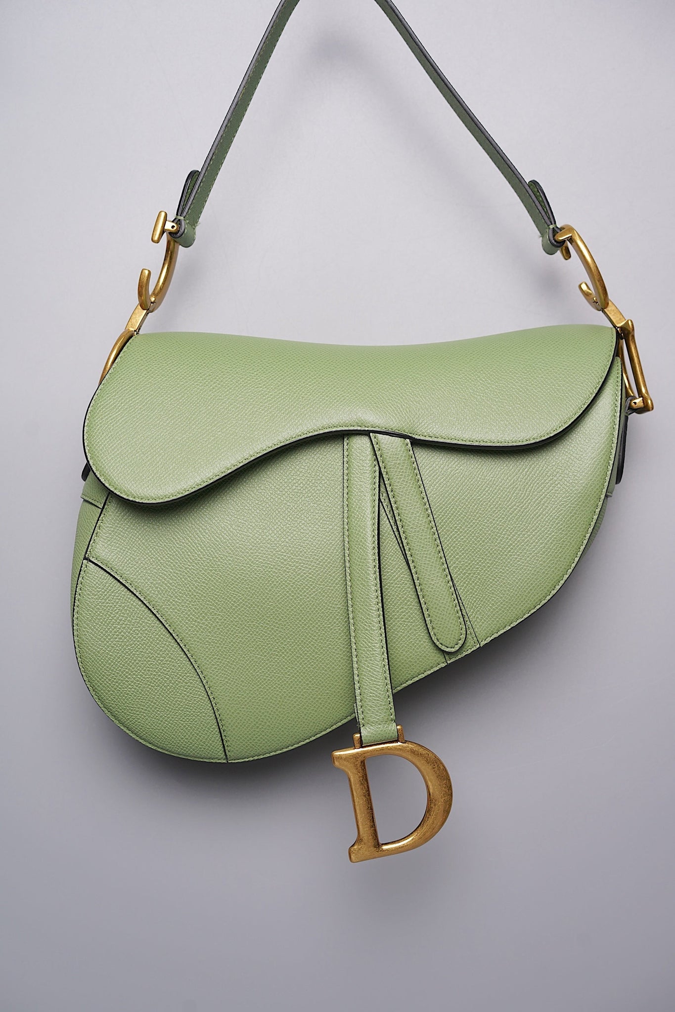 Dior Saddle Bag in Cedar Green Ghw